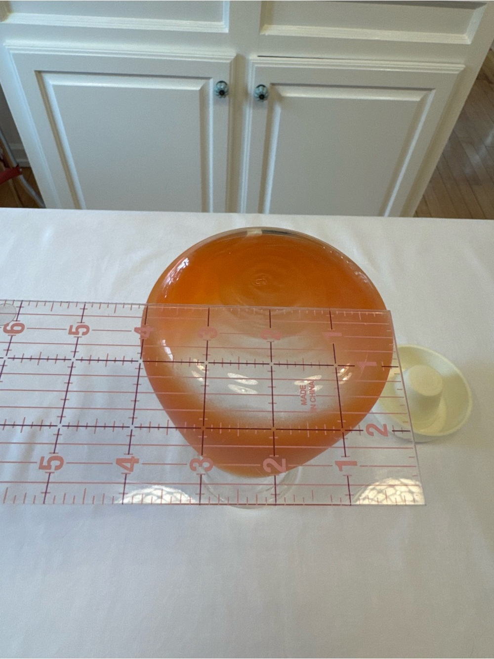 🍊 Vintage Blendo Orange Frosted Ombre Juice Carafe w/ Original Lid MCM HTF - Picture 6 of 10